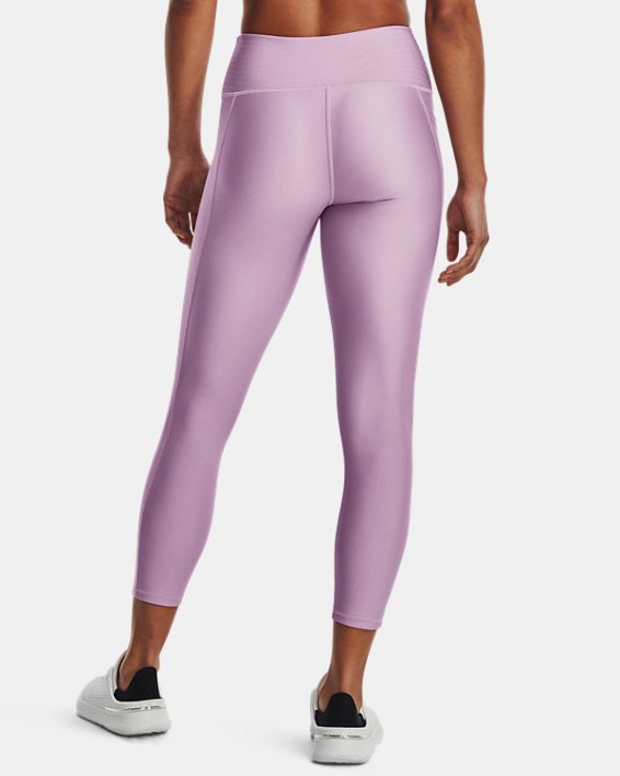 女士HeatGear® Armour No-Slip Waistband九分褲 in Purple image number 1